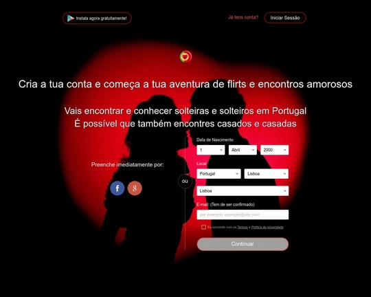 Amor e Encontros Amorosos em Portugal Logo